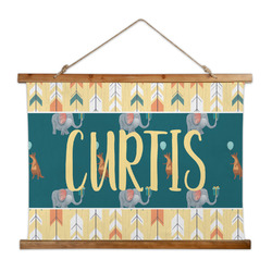 Animal Friend Birthday Wall Hanging Tapestry - Wide (Personalized)