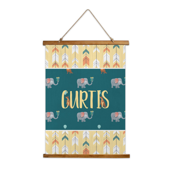 Custom Animal Friend Birthday Wall Hanging Tapestry - Tall (Personalized)