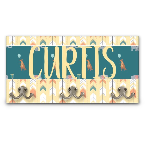 Custom Animal Friend Birthday Wall Mounted Coat Rack (Personalized)