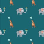 Animal Friend Birthday Wallpaper & Surface Covering (Water Activated 24"x 24" Sample)