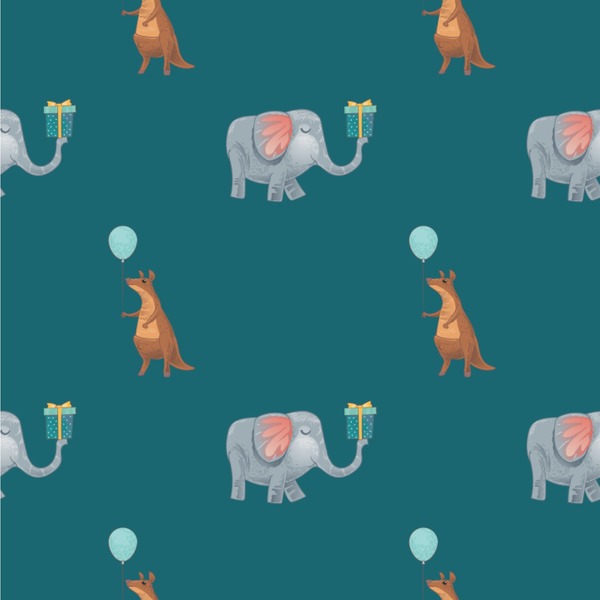 Custom Animal Friend Birthday Wallpaper & Surface Covering (Peel & Stick 24"x 24" Sample)