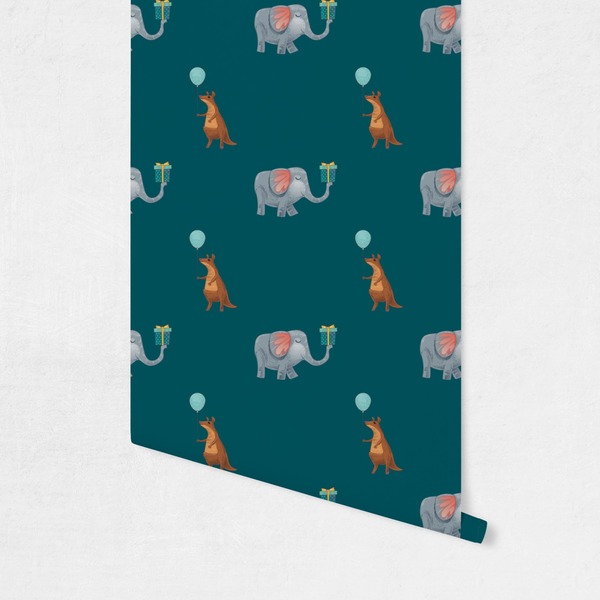Animal Friend Birthday Wallpaper on Wall