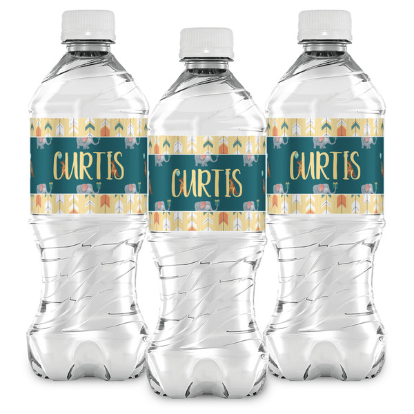 Animal Friend Birthday Water Bottle Labels - Front View