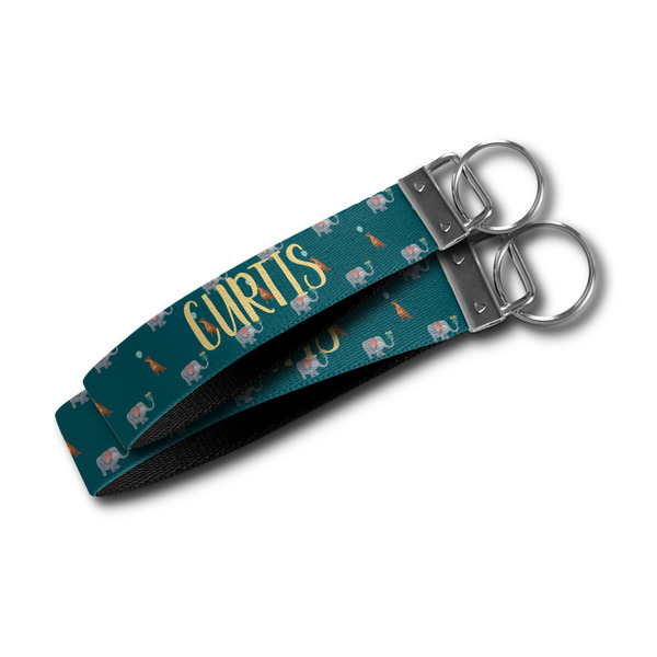 Animal Friend Birthday Webbing Keychain FOBs - Size Comparison