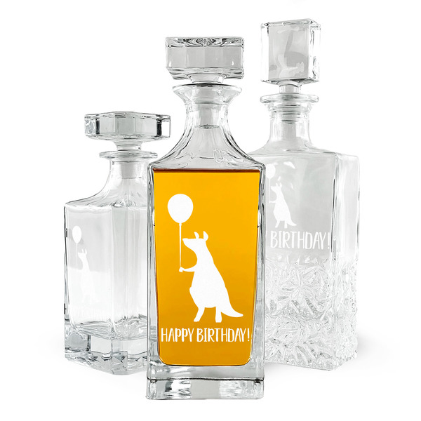Custom Animal Friend Birthday Whiskey Decanter (Personalized)