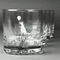Animal Friend Birthday Whiskey Glasses Set of 4 - Engraved Front