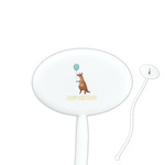 Animal Friend Birthday Oval Plastic Stir Sticks (Personalized)