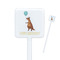 Animal Friend Birthday Square Plastic Stir Sticks (Personalized)