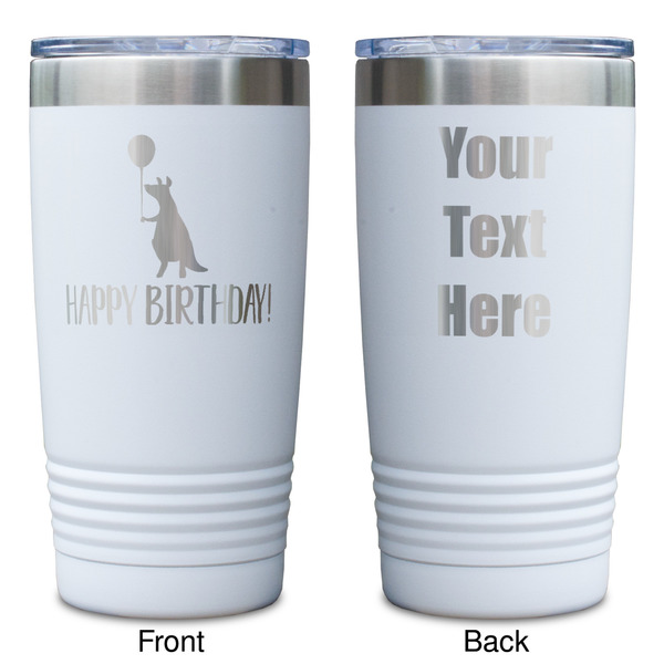 Animal Friend Birthday White Polar Camel Tumbler - 20oz - Double Sided - Approval