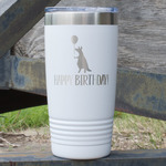 Animal Friend Birthday 20 oz Stainless Steel Tumbler - White - Single Sided (Personalized)