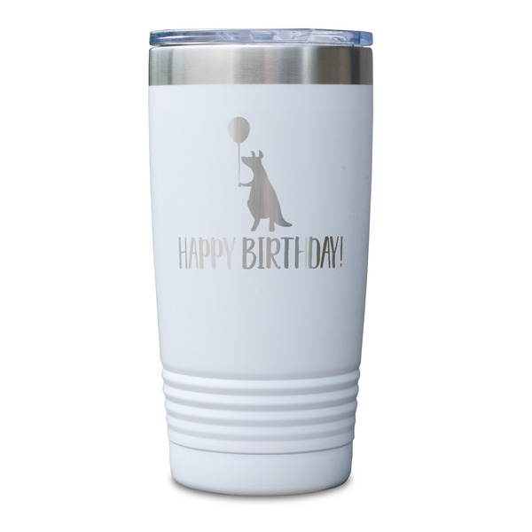 Animal Friend Birthday White Polar Camel Tumbler - 20oz - Single Sided - Approval