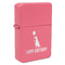 Animal Friend Birthday Windproof Lighters - Pink - Front/Main