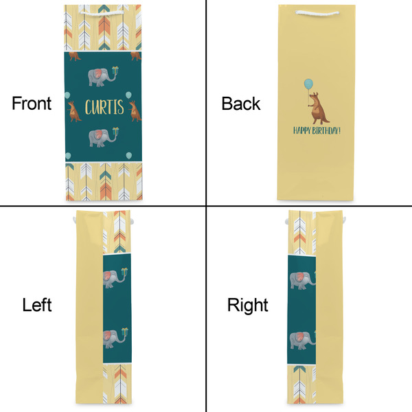 Animal Friend Birthday Wine Gift Bag - Matte - Approval