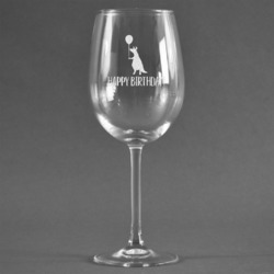 Animal Friend Birthday Wine Glass - Engraved (Personalized)