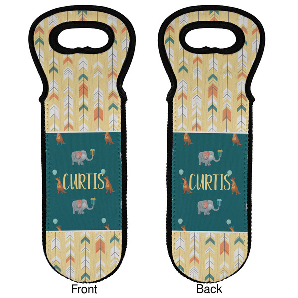 Animal Friend Birthday Wine Tote Front & Back