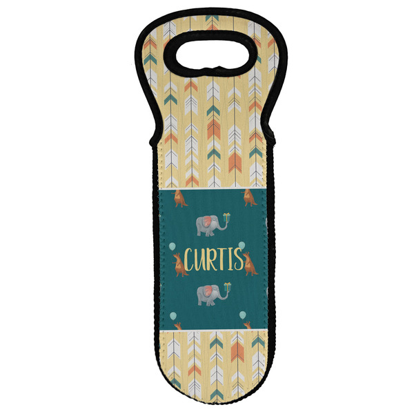 Custom Animal Friend Birthday Wine Tote Bag (Personalized)