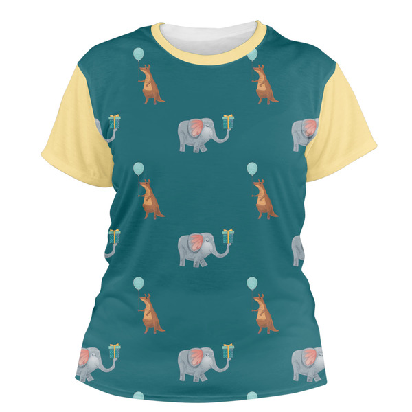 Custom Animal Friend Birthday Women's Crew T-Shirt - X Large