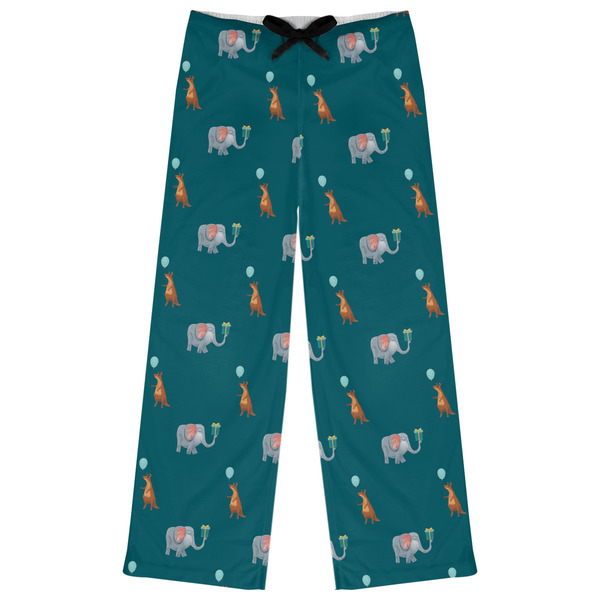 Custom Animal Friend Birthday Womens Pajama Pants - M