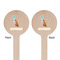 Animal Friend Birthday Wooden 6" Stir Stick - Round - Double Sided - Front & Back