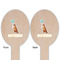 Animal Friend Birthday Wooden Food Pick - Oval - Double Sided - Front & Back