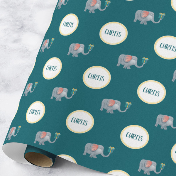 Custom Animal Friend Birthday Wrapping Paper Roll - Large - Matte (Personalized)