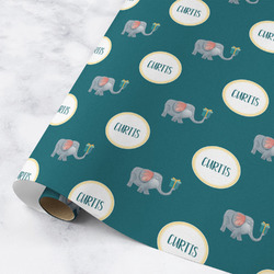 Animal Friend Birthday Wrapping Paper Roll - Medium - Matte (Personalized)