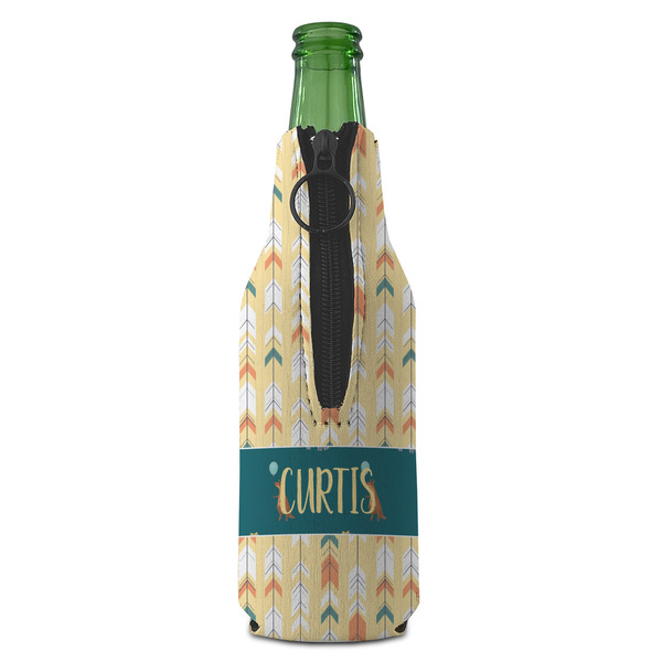 Animal Friend Birthday Zipper Bottle Cooler - BACK (bottle)