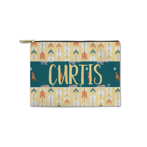 Custom Animal Friend Birthday Zipper Pouch - Small - 8.5"x6" (Personalized)