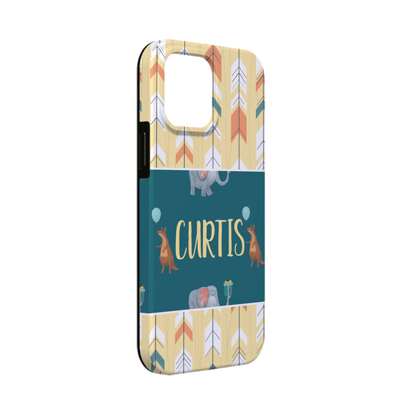 Custom Animal Friend Birthday iPhone Case - Rubber Lined - iPhone 13 Mini (Personalized)