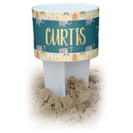 Animal Friend Birthday White Beach Spiker Drink Holder (Personalized)