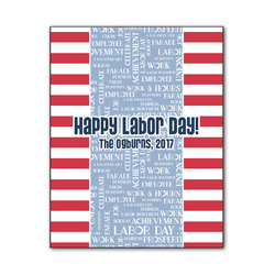 Labor Day Wood Print - 11x14 (Personalized)