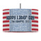 Labor Day 12" Drum Pendant Lamp - Fabric (Personalized)