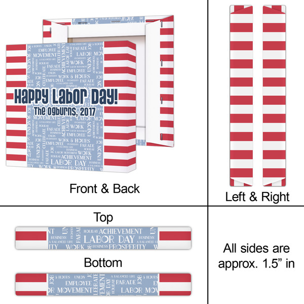 Labor Day 12x12 - Canvas Print - Approval