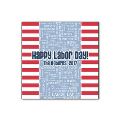Labor Day Wood Print - 12x12 (Personalized)