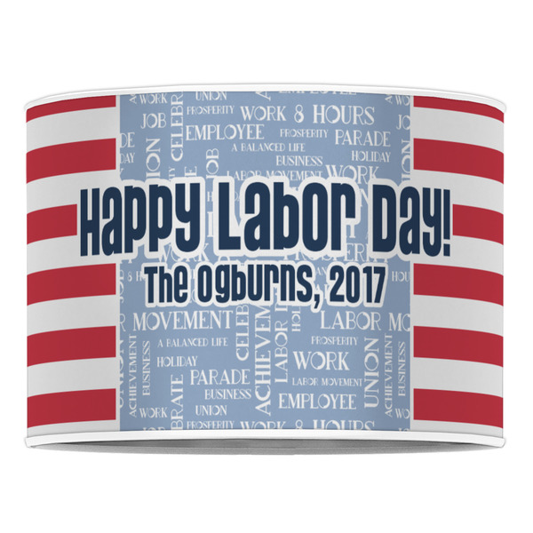 Labor Day 16" Drum Lampshade - FRONT (Poly Film)