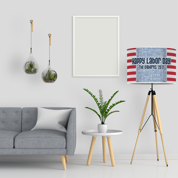 Labor Day 16" Drum Lampshade - LIFESTYLE