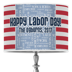 Labor Day 16" Drum Lamp Shade - Poly-film (Personalized)