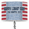 Labor Day 16" Drum Lampshade - ON STAND (Poly Film)