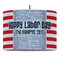 Labor Day 16" Drum Pendant Lamp - Fabric (Personalized)