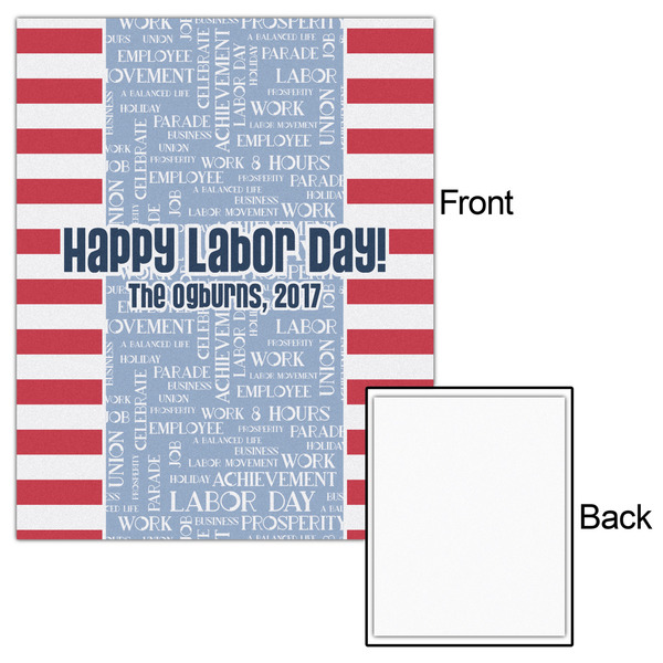 Labor Day 16x20 - Matte Poster - Front & Back