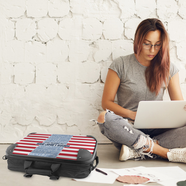 Labor Day 18" Laptop Briefcase - LIFESTYLE