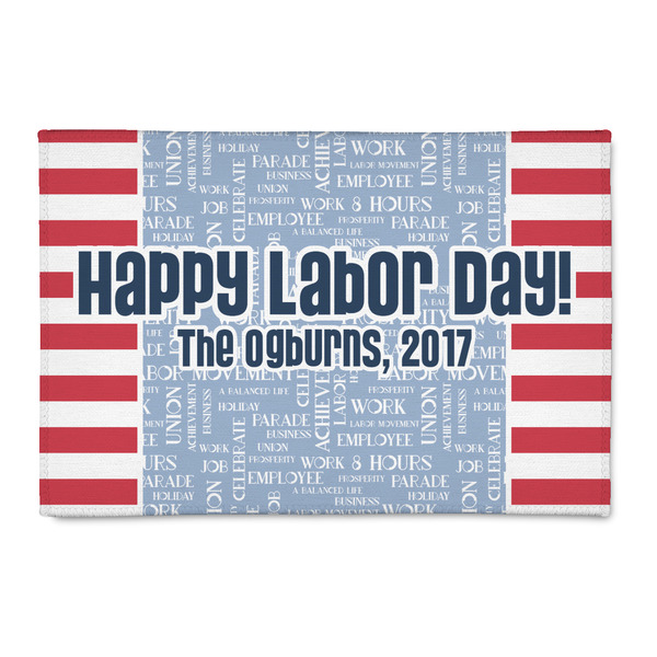 Custom Labor Day 2' x 3' Indoor Area Rug (Personalized)