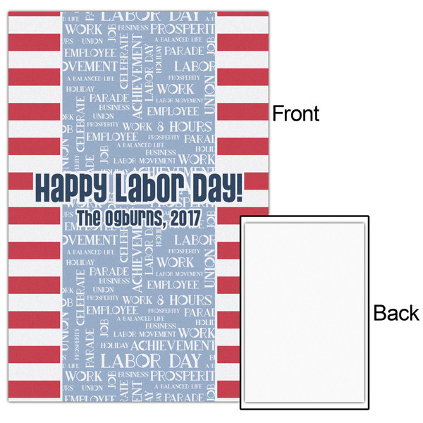 Labor Day 20x30 - Matte Poster - Front & Back