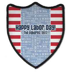 Labor Day Iron On Shield Patch B w/ Name or Text