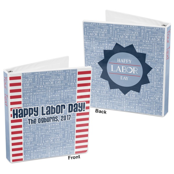 Labor Day 3-Ring Binder Front and Back
