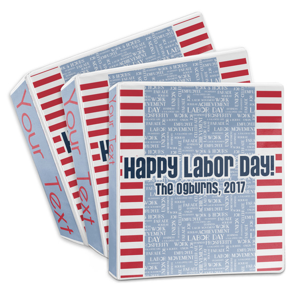Custom Labor Day 3-Ring Binder (Personalized)