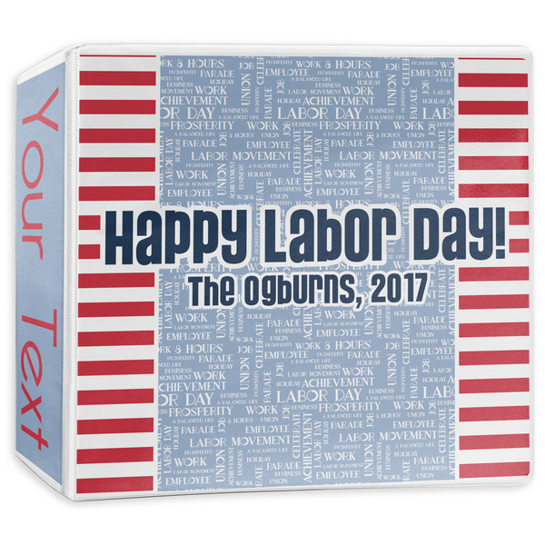 Custom Labor Day 3-Ring Binder - 3 inch (Personalized)