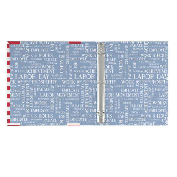 Labor Day 3 Ring Binders - Full Wrap - 1" - OPEN INSIDE