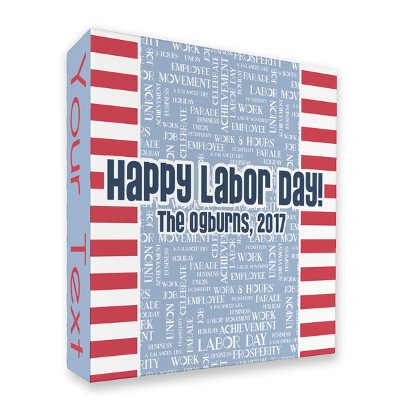 Custom Labor Day 3 Ring Binder - Full Wrap - 2" (Personalized)
