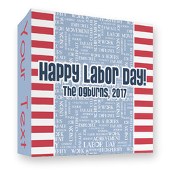 Labor Day 3 Ring Binder - Full Wrap - 3" (Personalized)